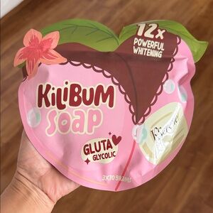 Kilibum soap Gluta Glycolic Hand & Body Soap - Pink